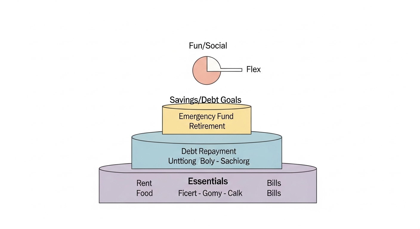 Visual representation of budget boundaries and financial layers